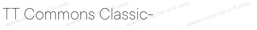 TT Commons Classic字体转换